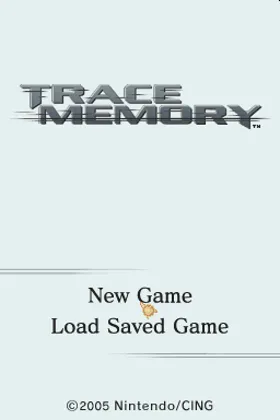 Trace Memory (USA) screen shot title